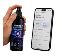 Protecteur d'écran de téléphone confidentiel Liquide Clair Anti-Reflet | Spray Confidentialité Écran Portable Latéral Pour Extérieur, Maison, , Café, Réunion,