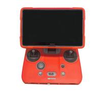Protecteur d'écran en silicone pour télécommande compatible avec Mavic 4 PRO RC Pro 2, housse de protection pour drone RC, étui de rangement, anti-rayures, anti-poussière (étui seul) (rouge)