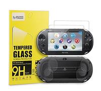 Protecteur d'écran en verre trempé 9H pour PS Vita 2000 et film de protection d'écran arrière en PET transparent HD pour Sony PlayStation Vita 2000