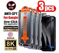 Protecteur d'écran en verre trempé HD 8K, 1 à 3 pièces, pour Google Pixel 10 9 Pro XL, installation automatique, protection de la vie privée, Google Pixel 9A 8A 7A 6A 10 9 8 7 For Pixel 9 Pro XL