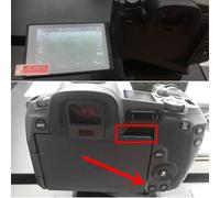 Protecteur d'écran LCD principal en verre auto-adhésif,couvercle de protection pour appareil photo IL EOS R