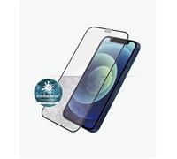Protecteur d'écran - PANZER GLASS - iPhone 12 Mini - Noir - Anti-bactérien - Verre trempé