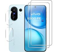 Protecteur D'Écran Pour Vivo X200 Fe Verre Trempé,¿2+2¿ Protection De L'Appareil Photo Et Film De Protection Du Verre,Dureté 9H, Anti-Rayures