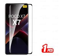 Protecteur D'écran Pour Xiaomi Pheadphones X7 5g,Film En Verre Global 9h Cuvred Guatemala,Pocophone X7 Pocco Littlex7 7x Pocox7,1-3 Pièces.1 Piece.For Poco X7 5g