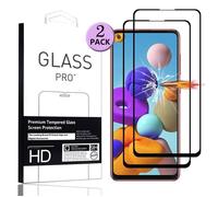 Protecteur d'écran - Samsung - Galaxy A21s - Verre Trempé - Couverture Complète - 2 PC