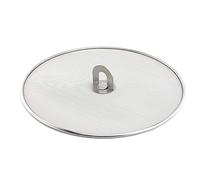 Protecteur D'écran Splatter en Acier Inoxydable, Couvercle Anti-Projections, Couvercle De Cuisine Rond avec Poignée pour Poêle à Frire, La Cuisson Et La Friture (33cm)