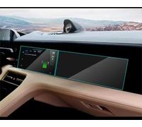 Protecteur d'écran voiture Compatible Avec Pour Taycan 2020 2021 2022 Voiture LCD GPS Navigation Verre Trempé Et Film Protecteur D'écran De Tableau De Bord(Multimedia 2pcs)