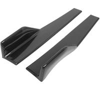 Protecteur D'extension De Jupe Latérale Pour Ford Pour Focus Pour MK2 Pour MK3 Pour MK4 Pour Fiesta Pour Ecosport Pour Fusion Kit Carrosserie Extensions De Jupes Latérales(Aspect fibre de carbone)