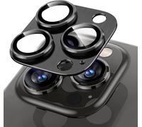 Protecteur D'objectif Caméra Compatible Iphone 15 Pro / 15 Pro Max ¿ Bague En Alliage + Verre Trempé Antirayures, Hd Ultra Transparent, Anti-Empreintes, Installation Facile