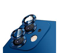 Protecteur D'objectif D'appareil Photo pour iPhone 12/11/Pro/Max/Mini,LucBuy HD Verre Trempé Alliage d'aluminium Anneau Cercle Film de Protection D'écran,Anti-rayures Autocollant Protecteur D'objectif