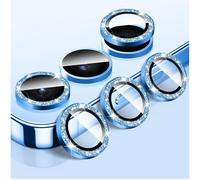 Protecteur D'objectif D'appareil Photo pour Samsung Galaxy A14/A24/A34/A54, Protecteur D'¿¿cran en Verre Tremp¿¿ Paillet¿¿ pour Appareil Photo, Alignement Automatique Anneau M¿¿tallique Individuel