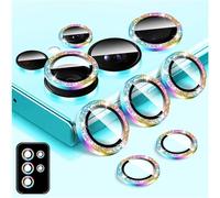 Protecteur D'objectif D'appareil Photo pour Samsung Galaxy S24 Ultra, Protecteur D'¿¿cran en Verre Tremp¿¿ Paillet¿¿ pour Appareil Photo, Alignement Automatique Anneau M¿¿tallique individuel