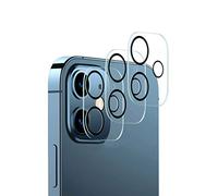Protecteur d'objectif de caméra 3PCS pour iphone, Anneau en métal en Verre trempé Premium HD en Alliage d'aluminium (pour iphone 11)