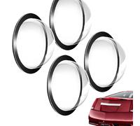 Protecteur D'objectif De Caméra De Voiture, 4 Pièces, Autocollants pour Caméra De Recul De Voiture, Housse De Protection Transparente pour Caméras, Anti-éblouissement Et Anti-Pluie pour La Conduite