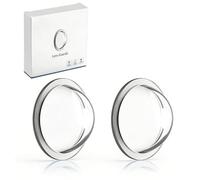 Protecteur D'objectif De Caméra De Voiture, Protection Complète À 360 °, Adhésif Simple, Installation Facile, Résistant Aux Intempéries, Antireflet, for Caméra De Pare-Chocs Avant(2PC)
