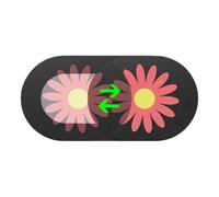 Protecteur d'objectif pour appareils - Couvercle de caméra avec motif décoratif, facile à installer | Housse coulissante pour mobile, ordinateur et tablette contre l'espionnage