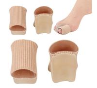 Protecteur d'orteil en silicone avec un bloc de silicone 4PCS Gel Toe séparateurs pour les tubes de protection de correction de valgus se chevauchant des hommes