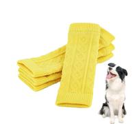 Protecteur du coude de chien | 4pcs Tricoted Dog to Wochks | Enveloppement de la jambe, enveloppement de soutien au coude, manche de protection pour les jambes de chien, le soutien des jambes pour ani