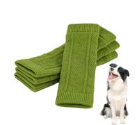 Protecteur du coude pour animaux de compagnie pour chiens | 4pcs enroulés de support des jambes tricotés | Dogueur de jambe de chien et manche de protection du coude pour le soutien articulaire, la pr