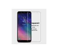 Protecteur écran en verre trempé 3D courbe couverture complète transparent pour votre Samsung Galaxy A6 Plus (2018)/A9 Star Lite