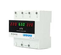 Protecteur Électrique Automatique Professionnel 63 À Double Source Avec Affichage LED Pour Générateur D'alimentation De Dispositif Protecteur De Surtension Biphasé