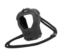 Protecteur en Silicone pour Petit Haut-Parleur avec Cordon, Black | Manchon en silicone antidérapant doté d ' un clip de fixation sécurisé et d ' un bouton enduit pour un design