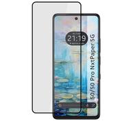 Protecteur en verre trempé complet 5D Full Glue noir pour TCL 50/50 Pro NXTPAPER 5G Verre