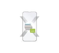 Protecteur en verre trempé Full-Cover pour iPhone 13 Mini, adhésif plein écran, noir