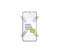 Protecteur en verre trempé Full-Cover pour iPhone XS Max/11 Pro Max, adhésif sur l'ensemble de l'écran, noir