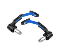 Protecteur Guidon Moto Lot 2 Leviers Frein Et D'embrayage CNC Pour Moto Protection Antichute Klaxon Protège-mains Tige Protection(Bleu)
