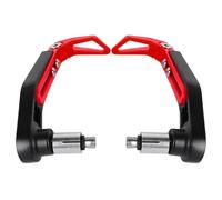 Protecteur Guidon Moto Protège-mains Universels Pour Moto Tout-terrain Avec Tige Klaxon Insert Durable Anti-rayures(Red)
