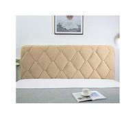Protecteur Housse de Tête de Lit Extensible Anti-poussière Coussin de Lit Stretch All-inclusive Cover épaissir Anti-collision Coussin de Dossier Lavable,Beige,180cm(71inch)