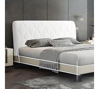 Protecteur Housse de Tête de Lit Extensible Anti-poussière Coussin de Lit Stretch All-inclusive Cover épaissir Anti-collision Coussin de Dossier Lavable,Creamy white,160cm(63inch)