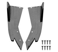 Protecteur Jupe Latérale Voiture Bande Lèvre Pare-Chocs Becquet en Fibre Carbone Anti-Rayures Marchepied Arrière ABS Jupe Latérale Diffuseur(2pcs Carbon Fiber)