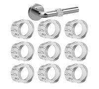 Protecteur mural de bouton de porte, butées de porte pour mur, 9X butées de poignée de, Tampon de poignée sans boutons de perçage, bouton de sans perçage, bouclier mural pour empêcher les