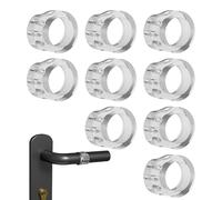 Protecteur mural de bouton de porte, butées de porte pour mur,9X butoir de poignée de transparent pour mur - Bloqueur de arrière silencieux, protection contre les chocs, tampon d'aspiratio