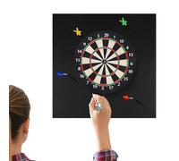 Protecteur mural de dartboard - support de planche de fléchette | Darts Room Protectorr, Dartt Target Protecttor avec durabilité, protection noire lourde amovible pour les adultes Home Office Garage C