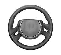 Protecteur pour Citroen pour C4 pour Picasso 2007 2008 2009 2010 2011 2012 2013 Couverture De Volant Voiture Personnalisée Cuir Tresse Accessoires Proteges Volant(Black Thread)