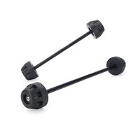 Protecteur Roue Moto Anti Chute Slider Pad Essieu Avant Arrière pour Ducati pour MONSTER937 pour Monster 937 SP 950 2021-2023 Protection Contre Les collisions(F-R Black)