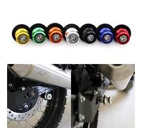 Protecteur Universel de Béquille de Bras Oscillant Arrière pour Motos, PSLER 2 Pièces Supports Brackets Sliders de Bobines de Bras Arrière M8 Vis Accessoires pour Motos(Orange)