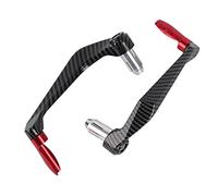 Protecteur universel de frein de moto, protecteur de frein de guidon de moto d'alliage d'aluminium de CNC 7/8 pouces(rouge)