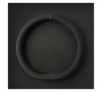 Protecteur Volant Housse De Volant De Voiture en Daim Toutes Saisons Pout Ultra-Mince Antidérapante Ronde Et Respirante en Forme De D(Green-D)