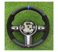 Protecteur Volant pour BMW F87 pour M2 F80 pour M3 F82 pour M4 pour M5 F12 F13 M6 F85 pour X5 M F86 F33 pour X6 M F30 M pour Sport Housse Volant Voiture Cuir Suédé Noir(Style B)