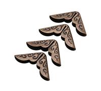 Protecteurs d'Angle de Livre Protecteurs de Coin de Livre 50Pcs Bronze Pour Scrapbooking Albums Menus Bloc-Notes Dossiers En Forme De C086