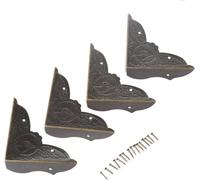 Protecteurs d'angle Protecteurs du coin Métal Déco Edge Coin Protector pour bijoux Coffre à vin Coffret cadeau Coque en bois