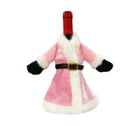 Protecteurs de bouteilles inspirés de la jupe d ' arbre de Noël Solution de rangement en tissu respirant pour les affichages saisonniers Protecteurs d ' ornements de vacances en tissu