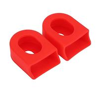 Protecteurs de Bras de Manivelle Coque VTT Pédalier Bottes de Manivelle pour Pièces de Vélo(Red)