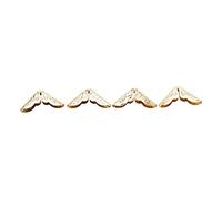 Protecteurs de Coin de Livre Durables, 50 Pièces, pour Scrapbooking, Journal Intime Vintage, Protecteurs en Fer Antique pour Carnets avec Finition Bronze (C086 Jaune)