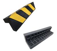 Protecteurs de coin de mur en caoutchouc, Protecteurs d'angle de mur garage réfléchissants en forme L caoutchouc 60x15x5 cm 4 pièces(10pcs)