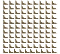 Protecteurs de coins de livres en fer sculpté Vintage, 100 pièces, protection décorative pour Album Scrapbook, coins photos Menu journal intime